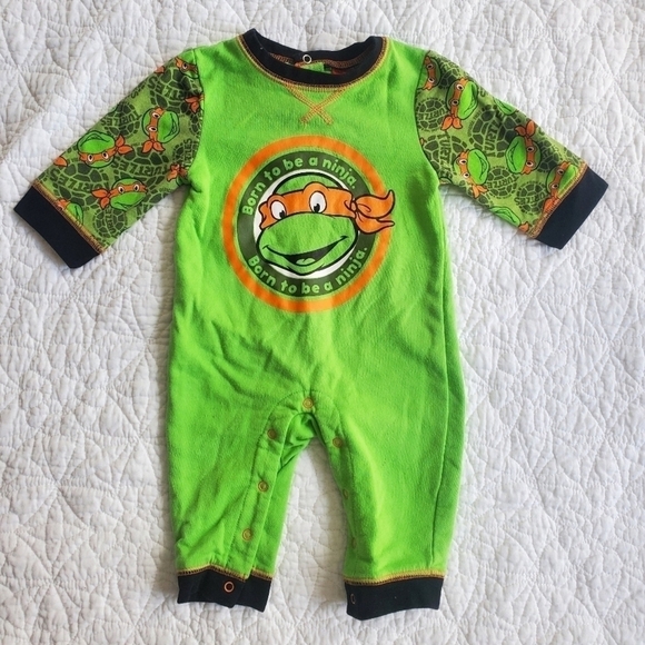 TMNT Footless Jumper 3-6 Months - Picture 1 of 7